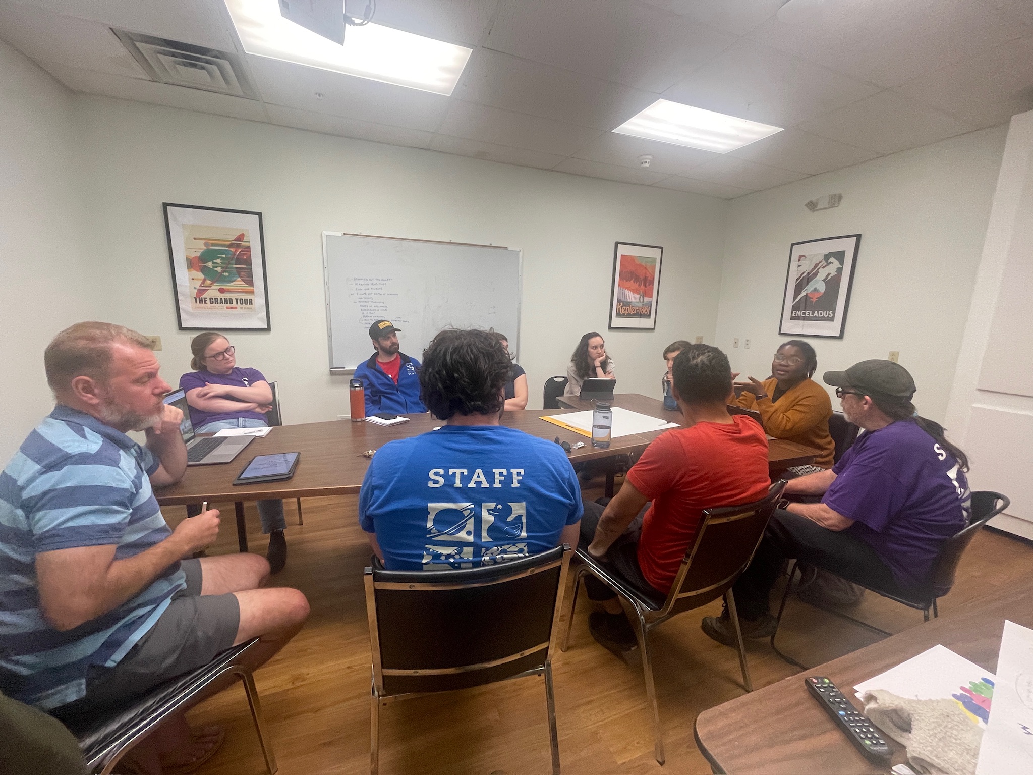 BME graduate students, faculty, and Sciencenter exhibit designers