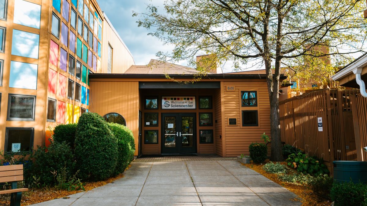 Sciencenter building entrance