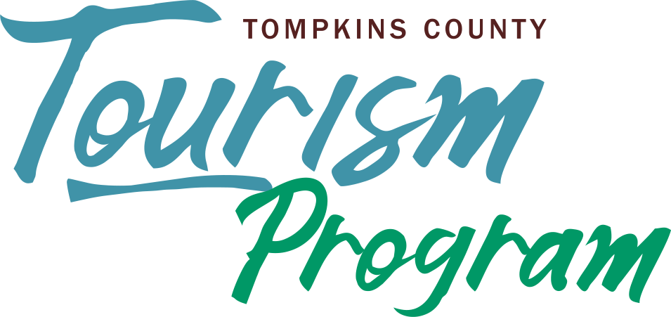 Logo that says Tompkins County Tourism Program